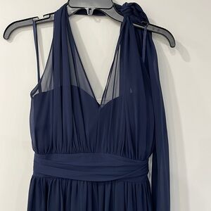 Hayley Paige Chiffon Halter Dress